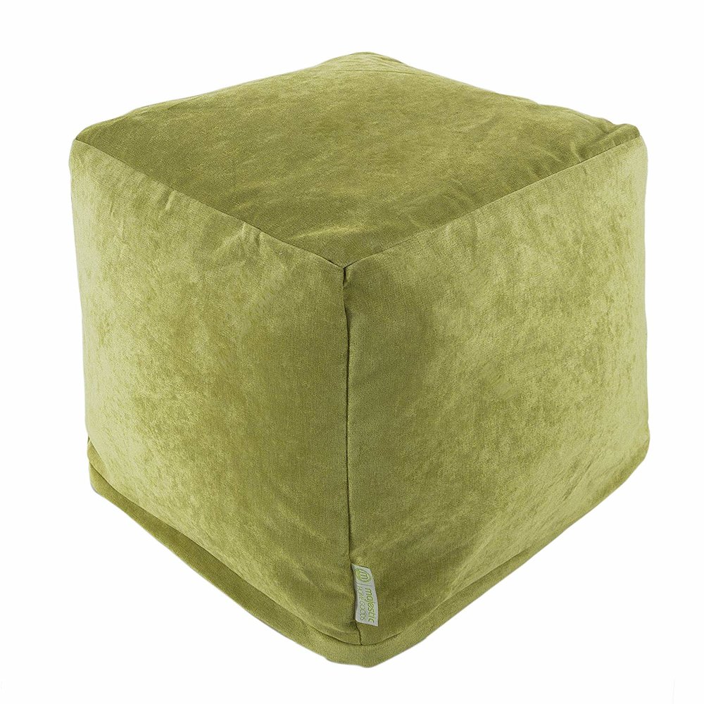 Majestic Home Goods Cube Pouf Villa Apple. Picture 1