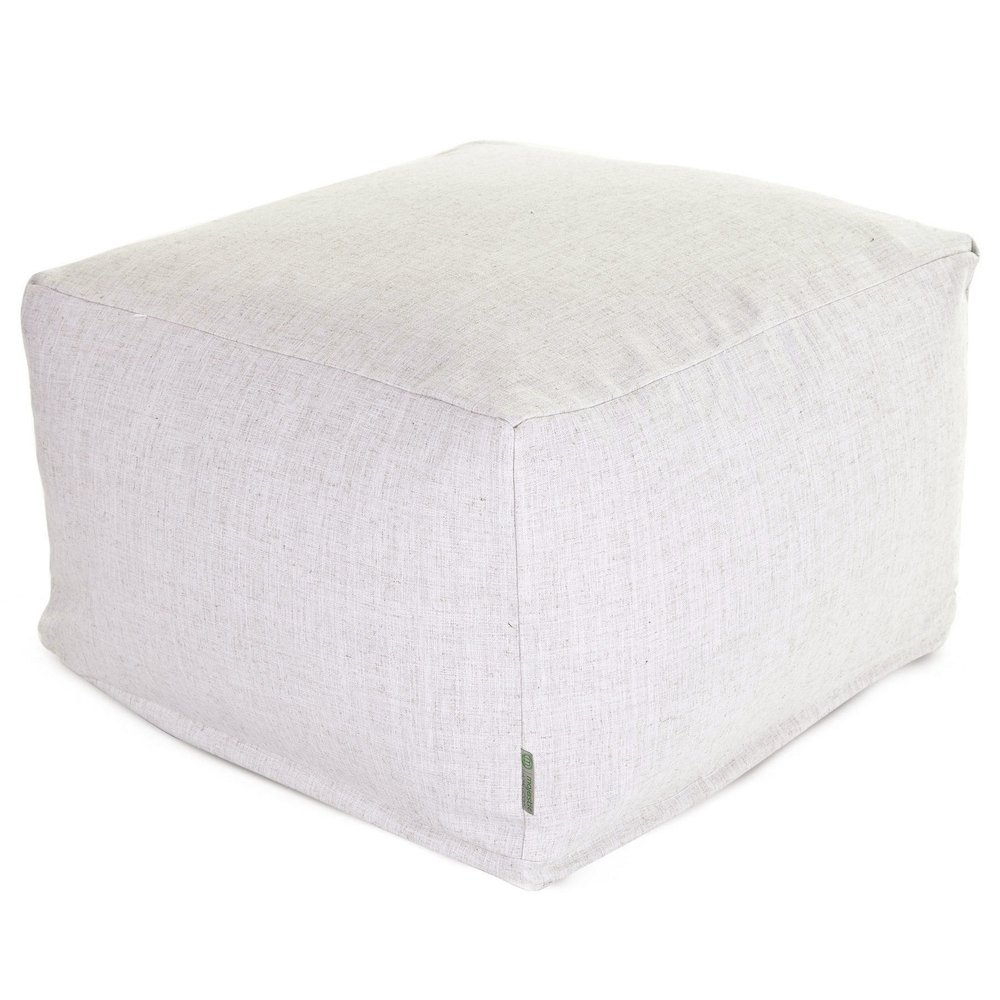 Majestic Home Goods Ottoman Pouf Wales Magnolia. Picture 1