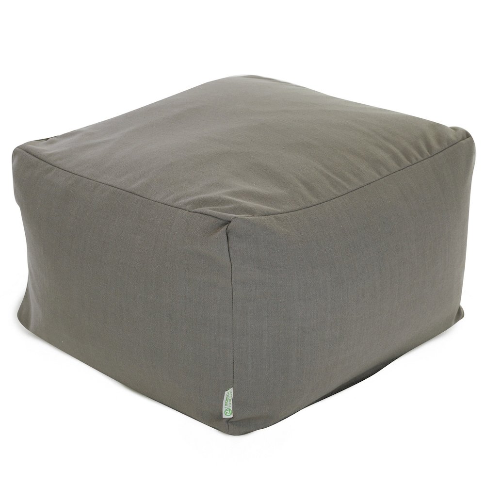 Majestic Home Goods Ottoman Pouf Wales Gray. Picture 1