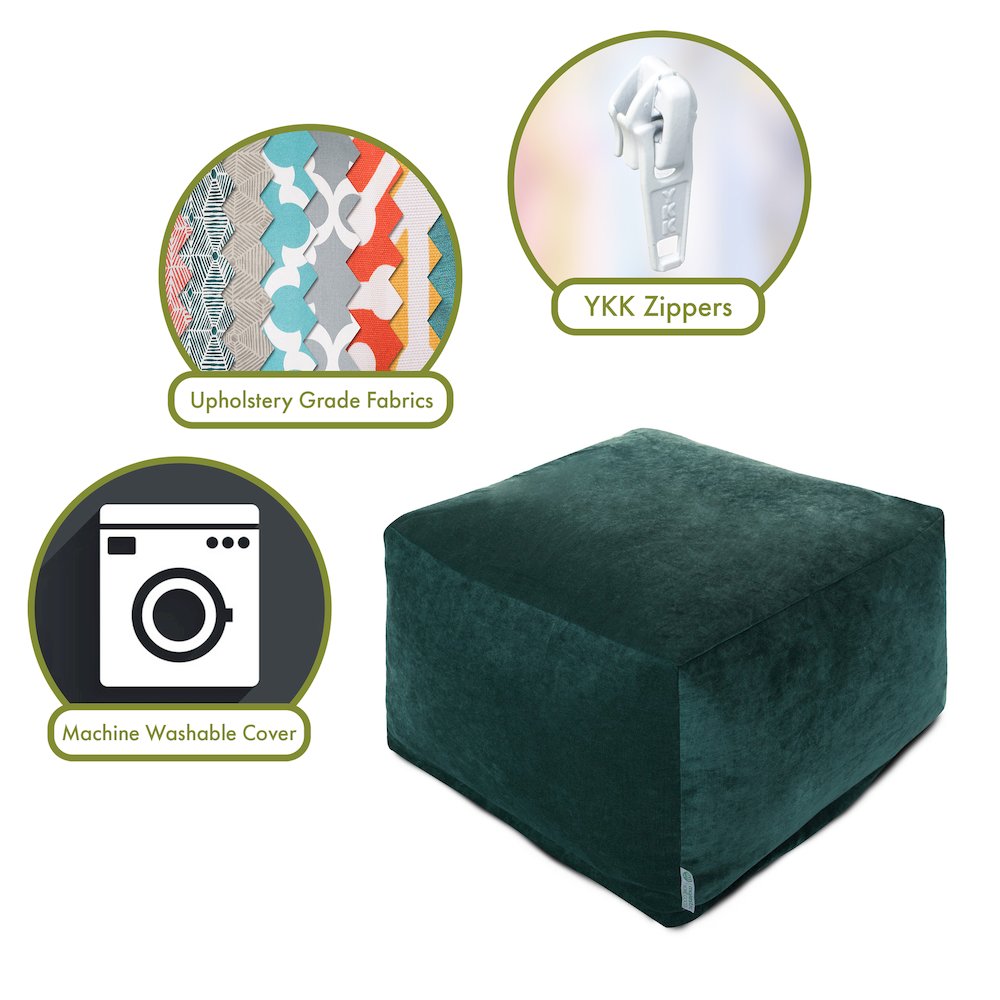 Majestic Home Goods Ottoman Pouf Villa Marine. Picture 2