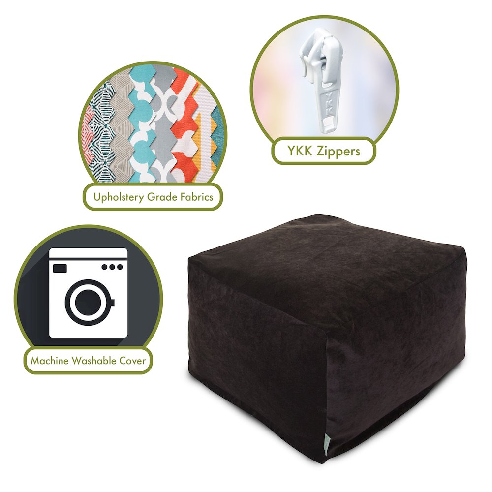 Majestic Home Goods Ottoman Pouf Villa Storm. Picture 2