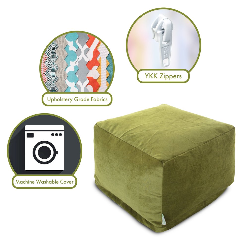 Majestic Home Goods Ottoman Pouf Villa Apple. Picture 2