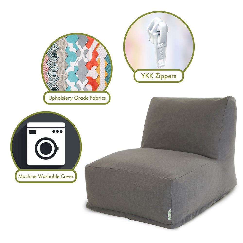 Majestic Home Goods Chair Lounger Wales Gray. Picture 2