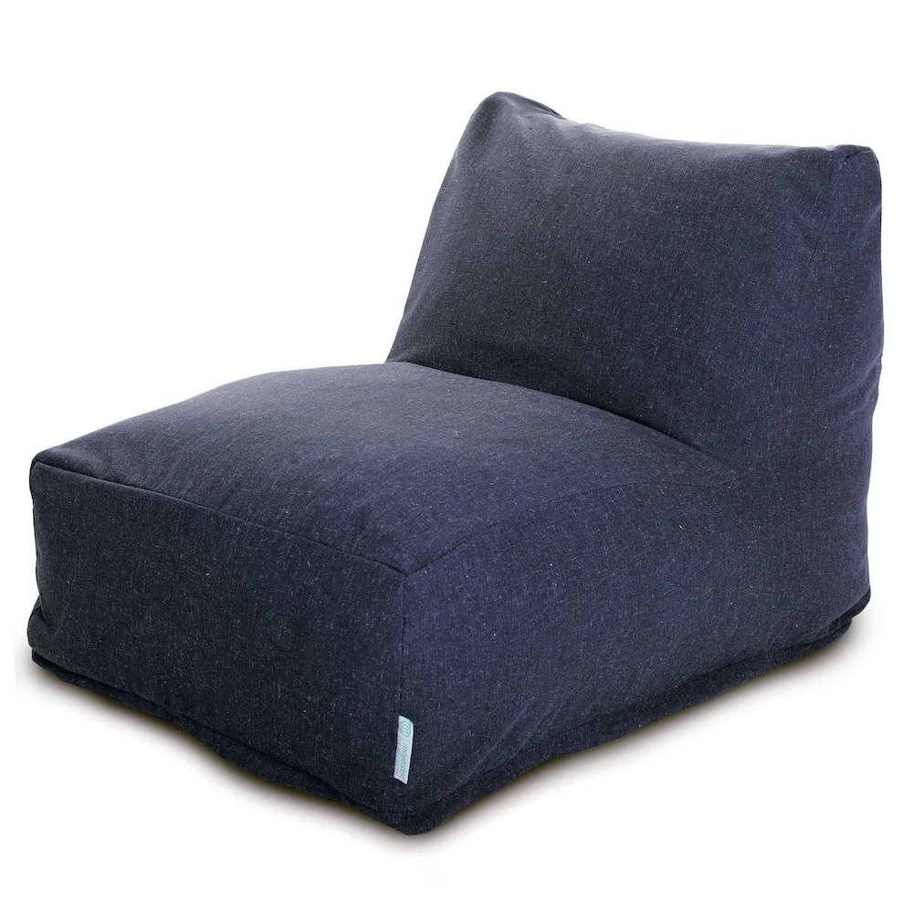 Majestic Home Goods Chair Lounger Wales Navy. Picture 1