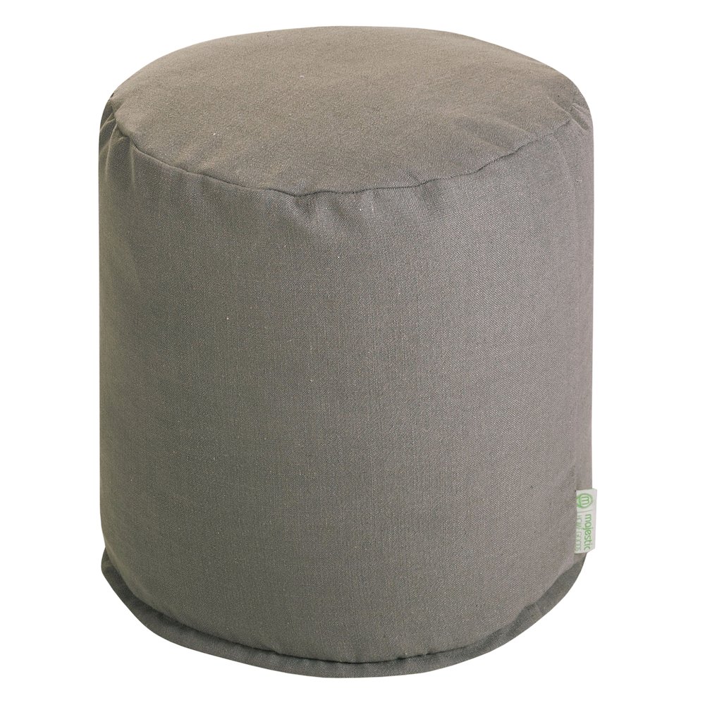 Majestic Home Goods Pouf Wales Gray. Picture 1