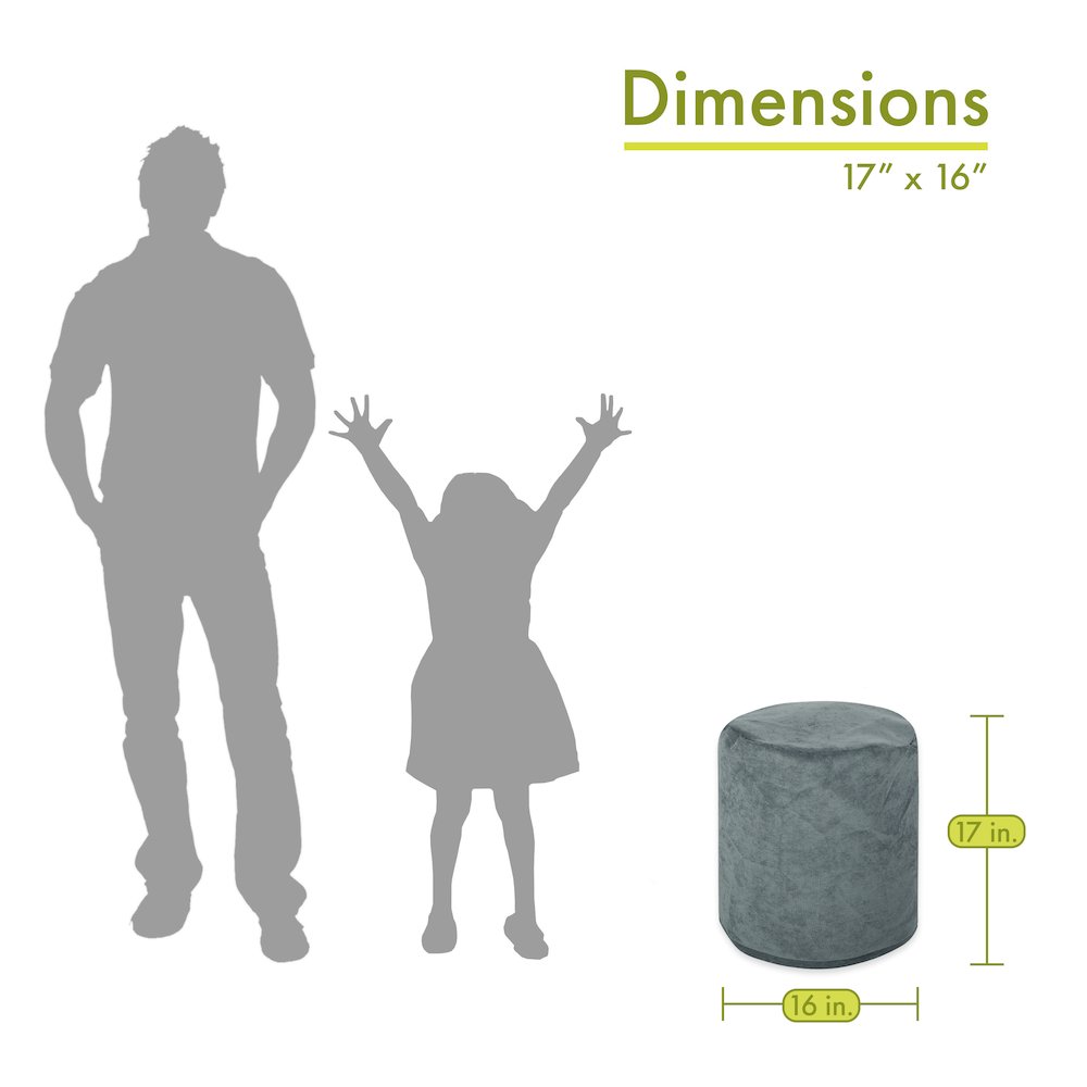 Majestic Home Goods Pouf Villa Azure. Picture 2