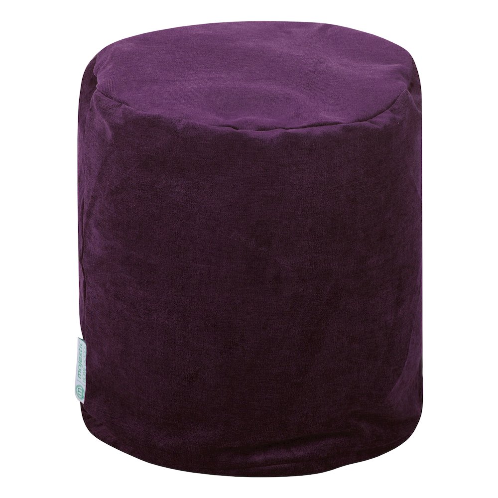 Majestic Home Goods Pouf Villa Aubergine. Picture 1