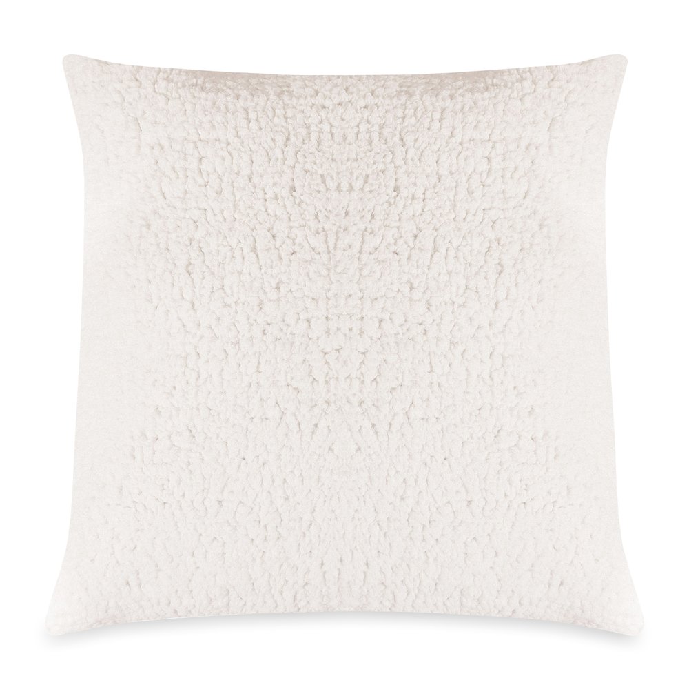 Majestic Home Goods Pillow 20x20 Sherpa Cream. Picture 1