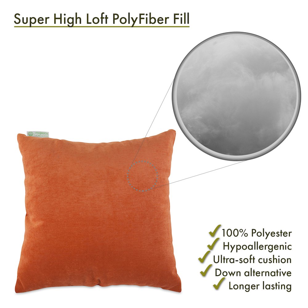 Majestic Home Goods Pillow 20x20 Villa Orange. Picture 2