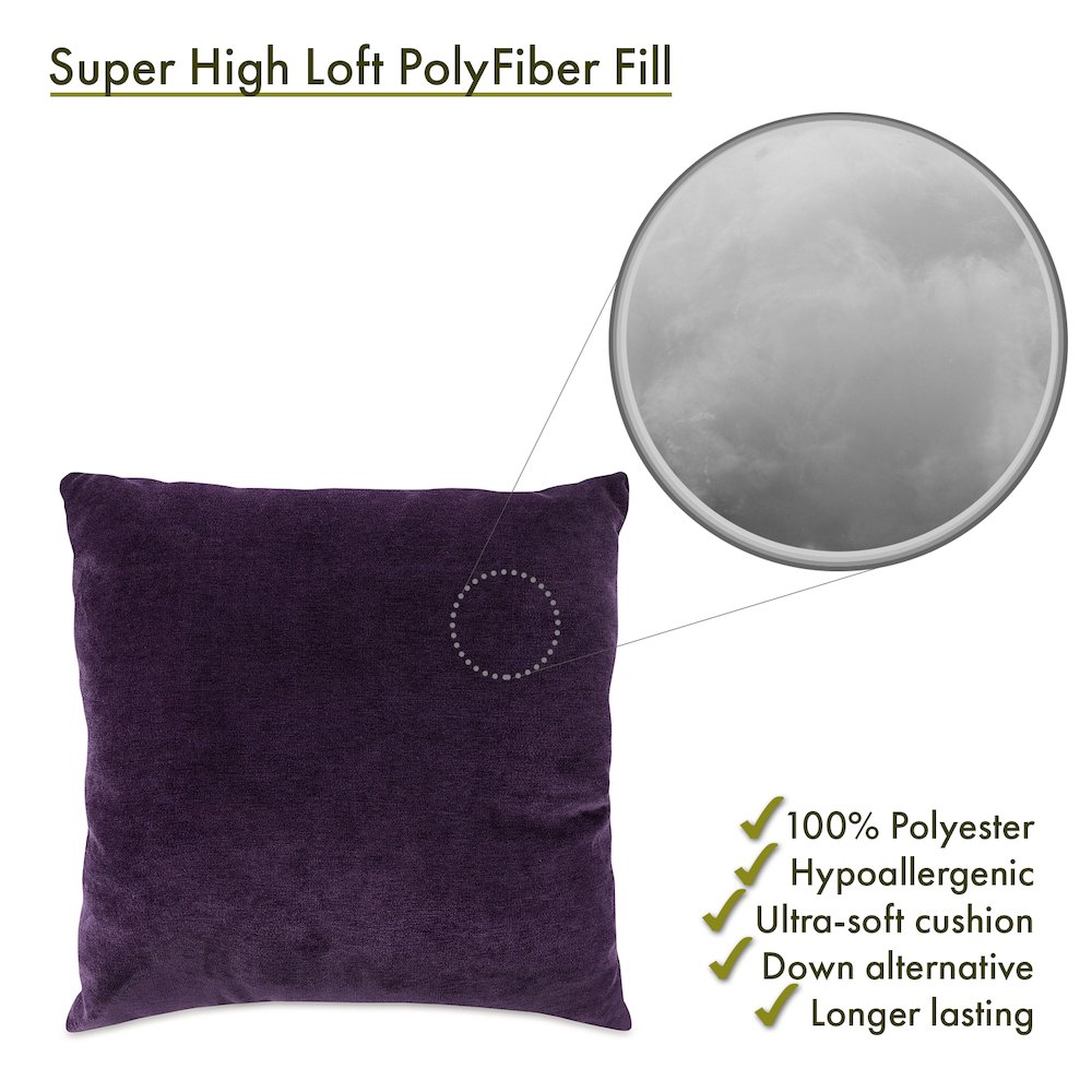 Majestic Home Goods Pillow 24x24 Villa Aubergine. Picture 2