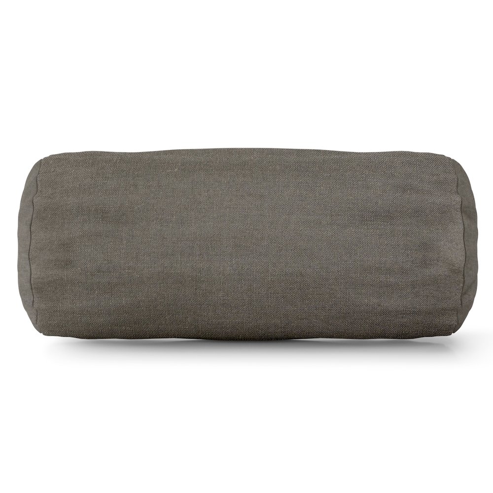 Majestic Home Goods Bolster Pillow Wales Gray. Picture 1