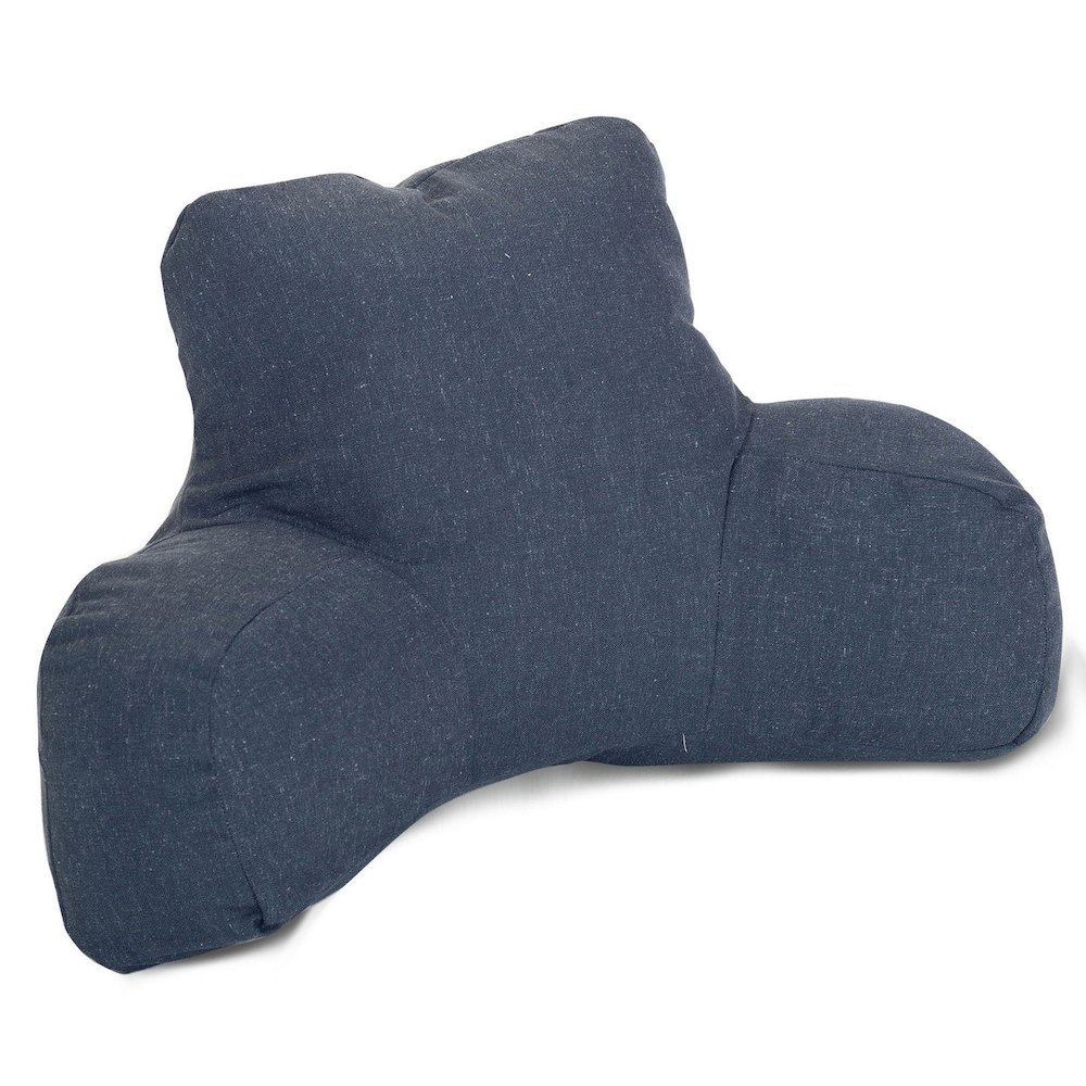 Majestic Home Goods Reading Pillow Wales Navy. Picture 1