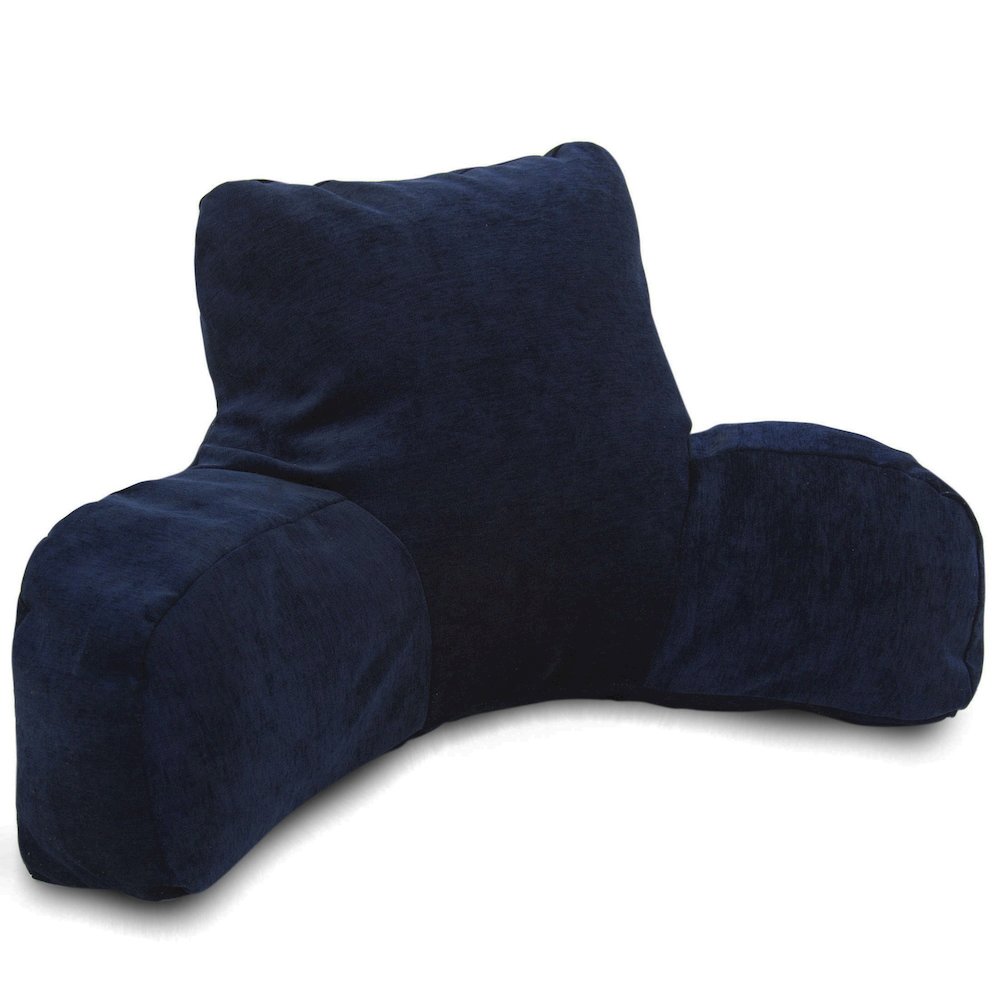 Majestic Home Goods Reading Pillow Villa Navy. Picture 1