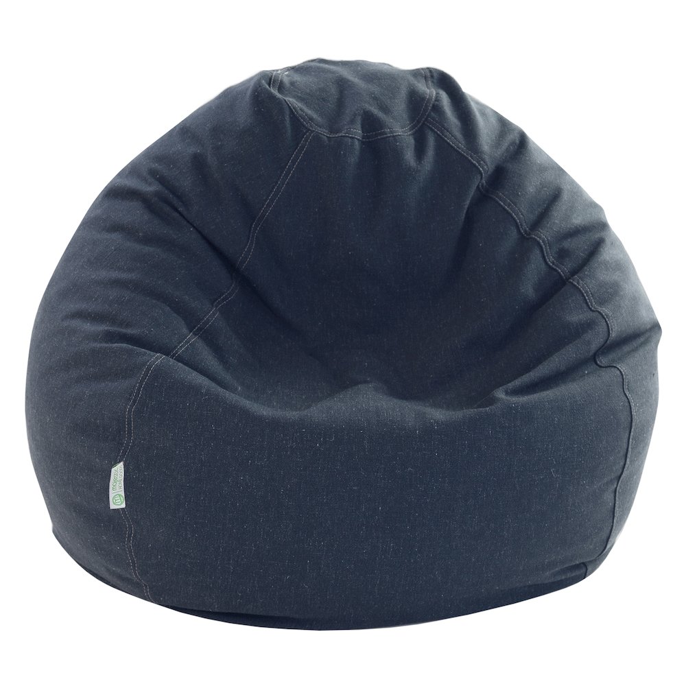 Majestic Home Goods Small Bean Bag Wales Navy. Picture 1