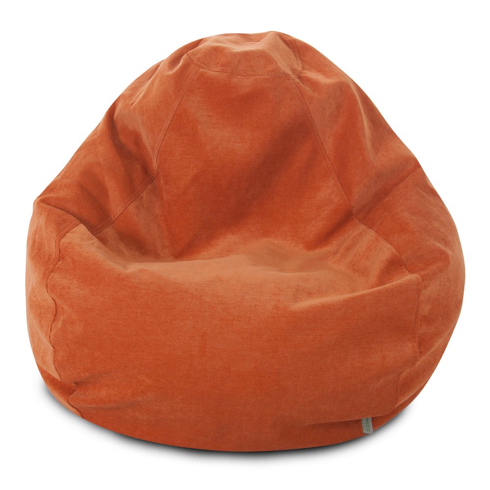 Majestic Home Goods Small Bean Bag Villa Orange. Picture 1