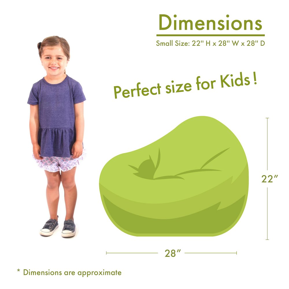 Majestic Home Goods Small Bean Bag Villa Storm. Picture 3