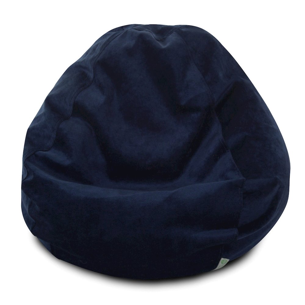 Majestic Home Goods Small Bean Bag Villa Navy. Picture 1