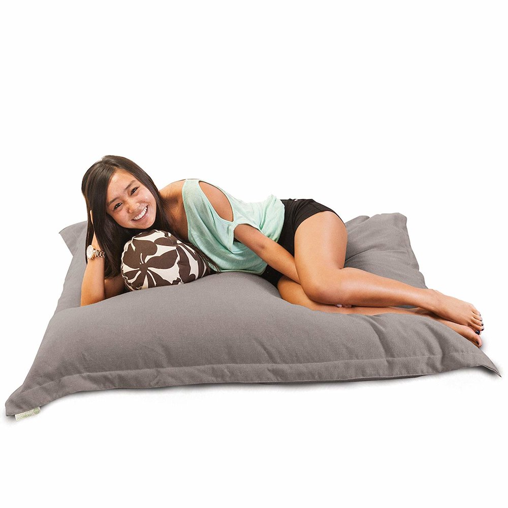 Majestic Home Goods Floor Pillow Wales Gray. Picture 2