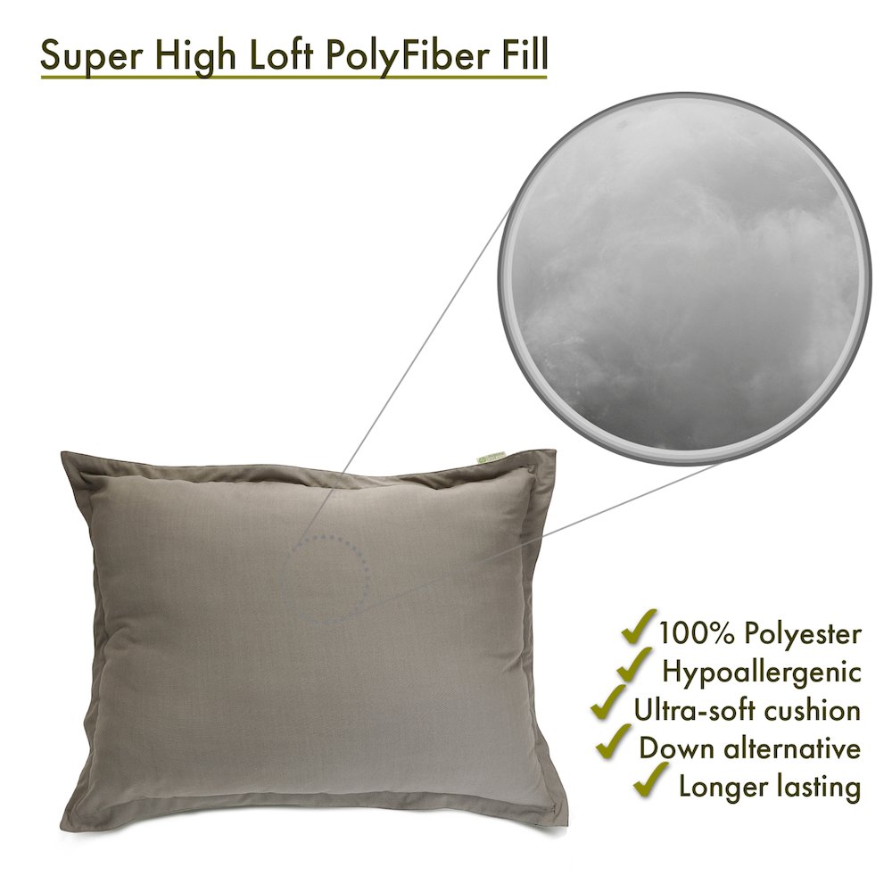 Majestic Home Goods Floor Pillow Wales Gray. Picture 4