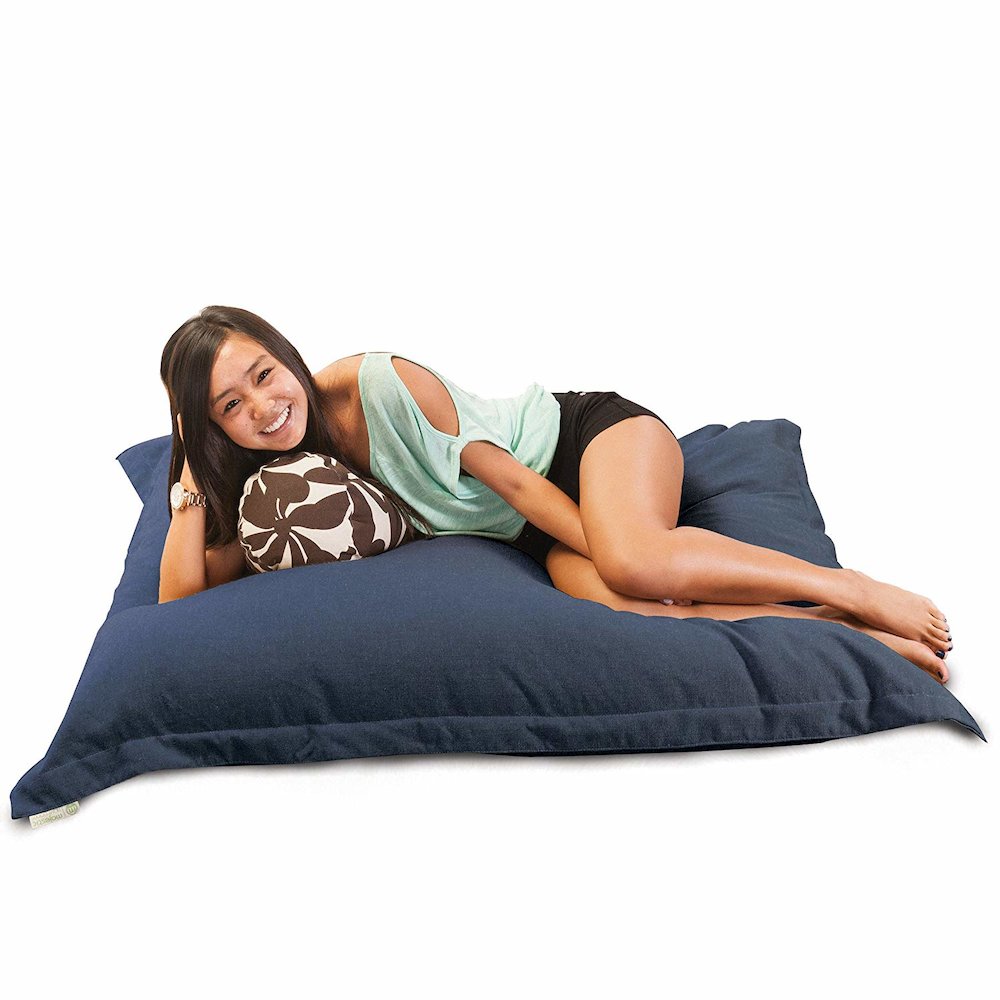 Majestic Home Goods Floor Pillow Wales Navy. Picture 2