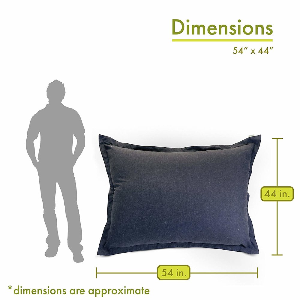 Majestic Home Goods Floor Pillow Wales Navy. Picture 3