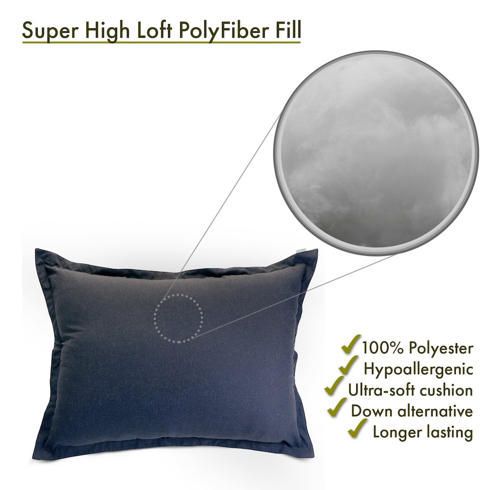 Majestic Home Goods Floor Pillow Wales Navy. Picture 4
