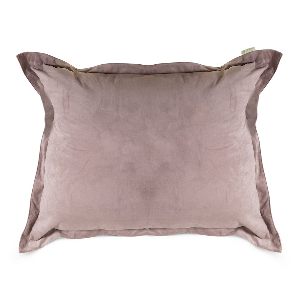 Majestic Home Goods Floor Pillow Faux Suede steel. Picture 1