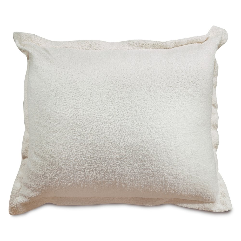 Majestic Home Goods Floor Pillow Sherpa Cream. Picture 1