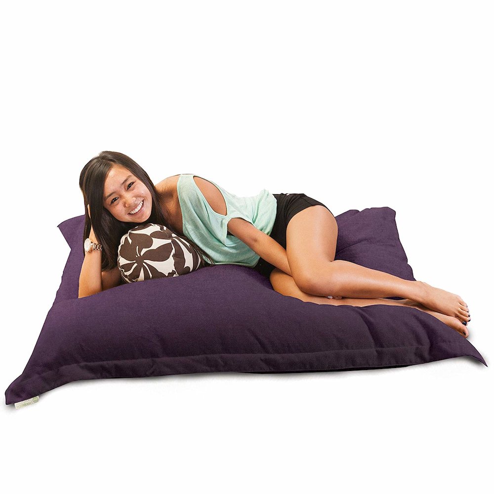 Majestic Home Goods Floor Pillow Villa Aubergine. Picture 2