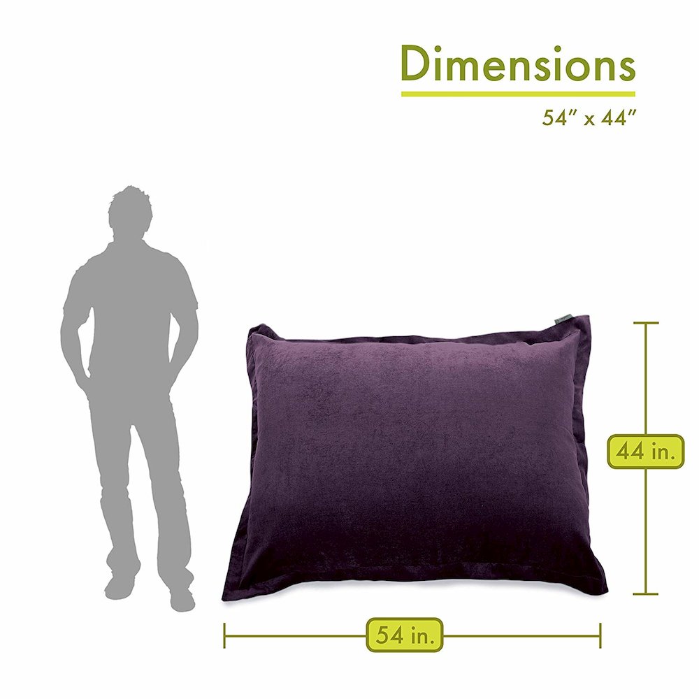 Majestic Home Goods Floor Pillow Villa Aubergine. Picture 3