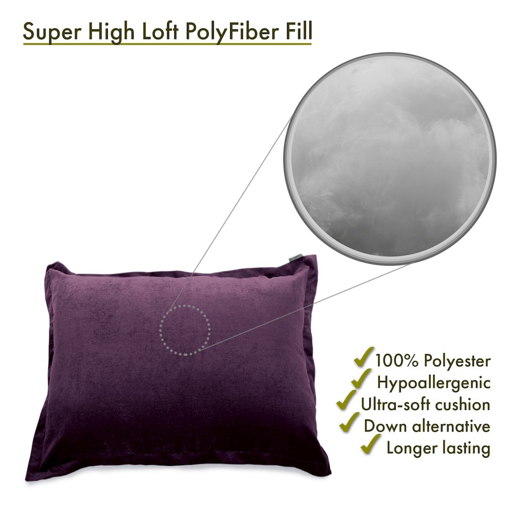 Majestic Home Goods Floor Pillow Villa Aubergine. Picture 4