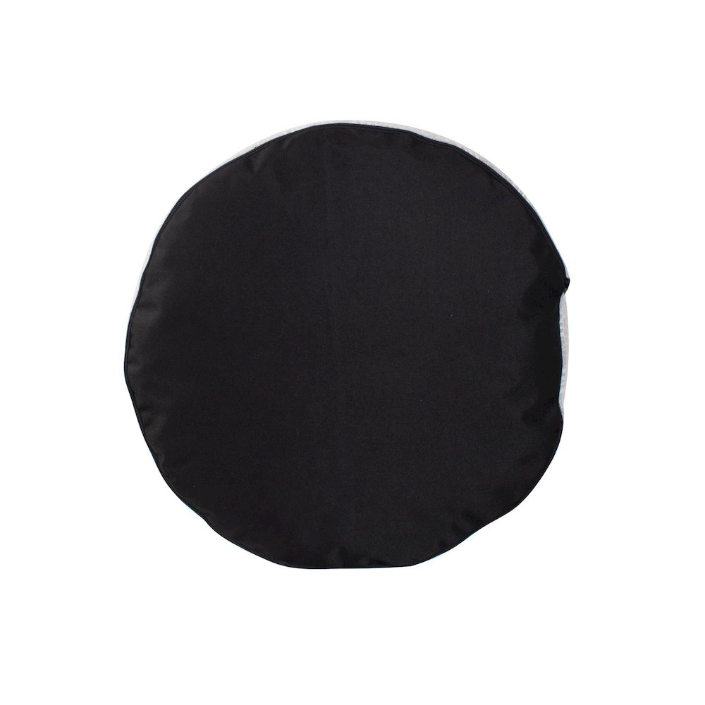 Short Indoor/Outdoor Pouf Syros Fog. Picture 7