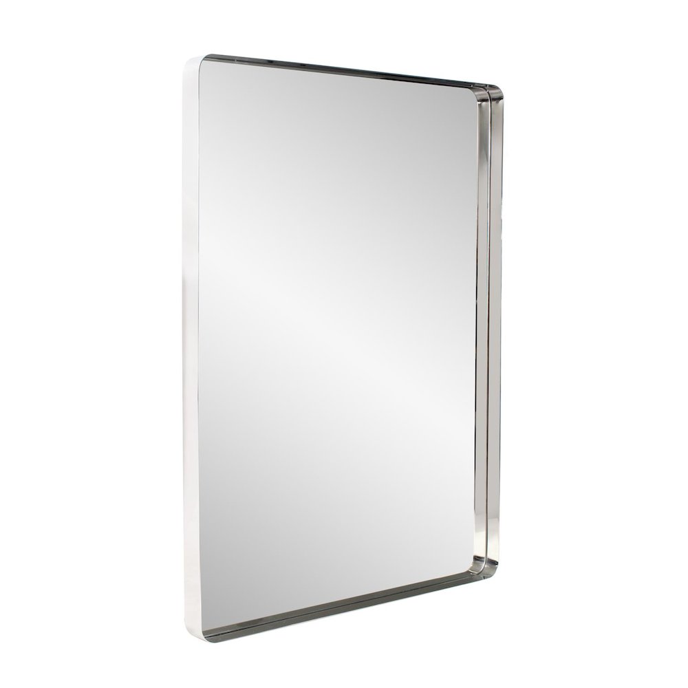 Steele Polished Silver Mirror. Picture 4