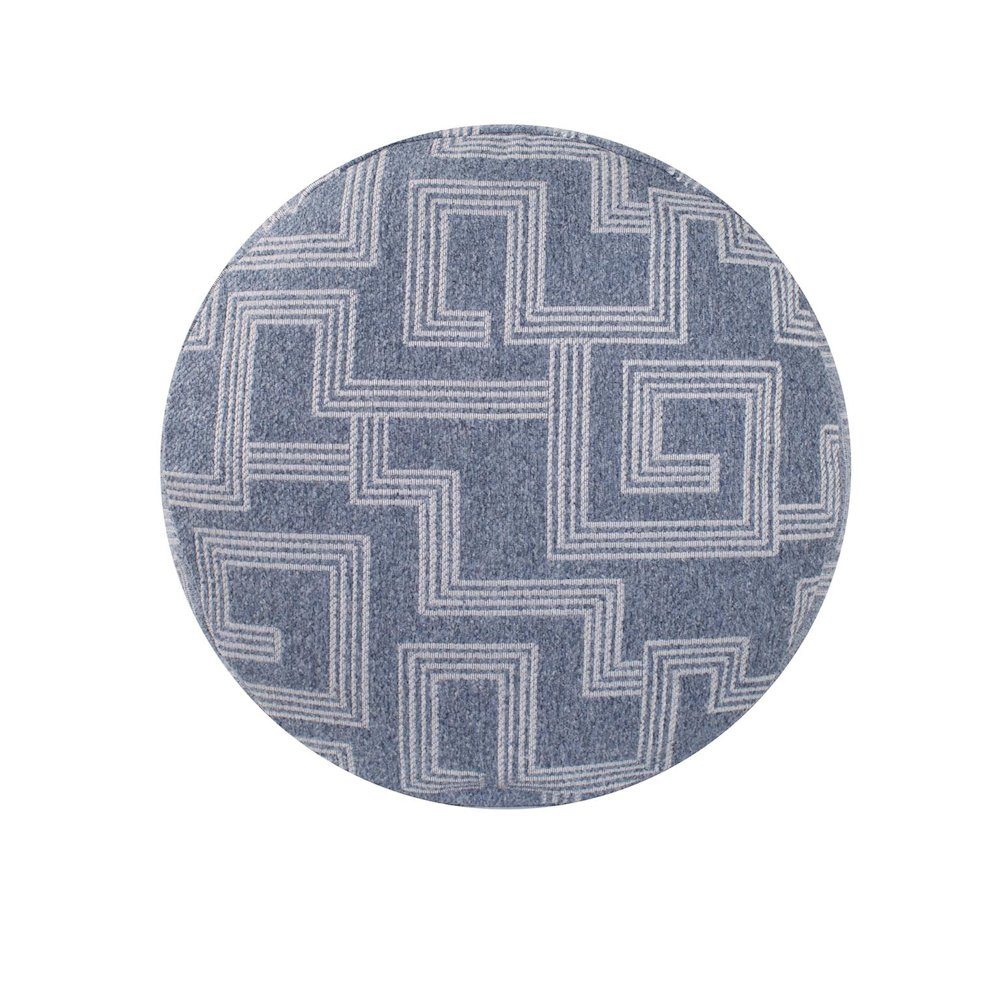 Short Indoor/Outdoor Pouf Syros Denim. Picture 2