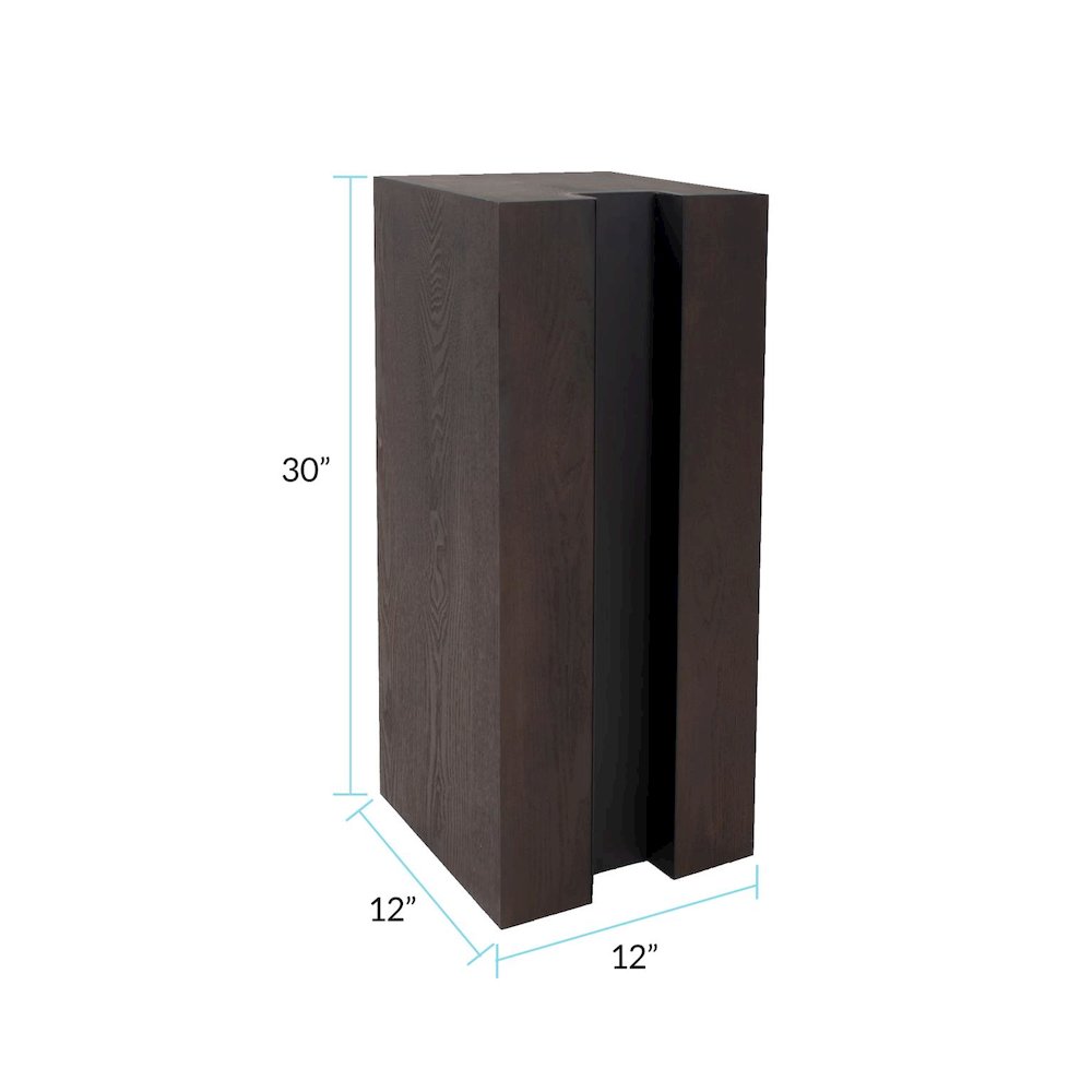 Bertoia Black Wooden Display Pedestal- Short. Picture 9