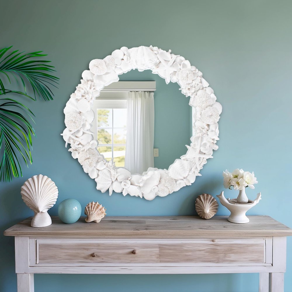 Whitewater Shell Mirror. Picture 8