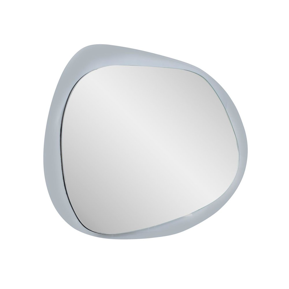 Ahrends Asymmetrical Mirror with Gray Glass Framing. Picture 7