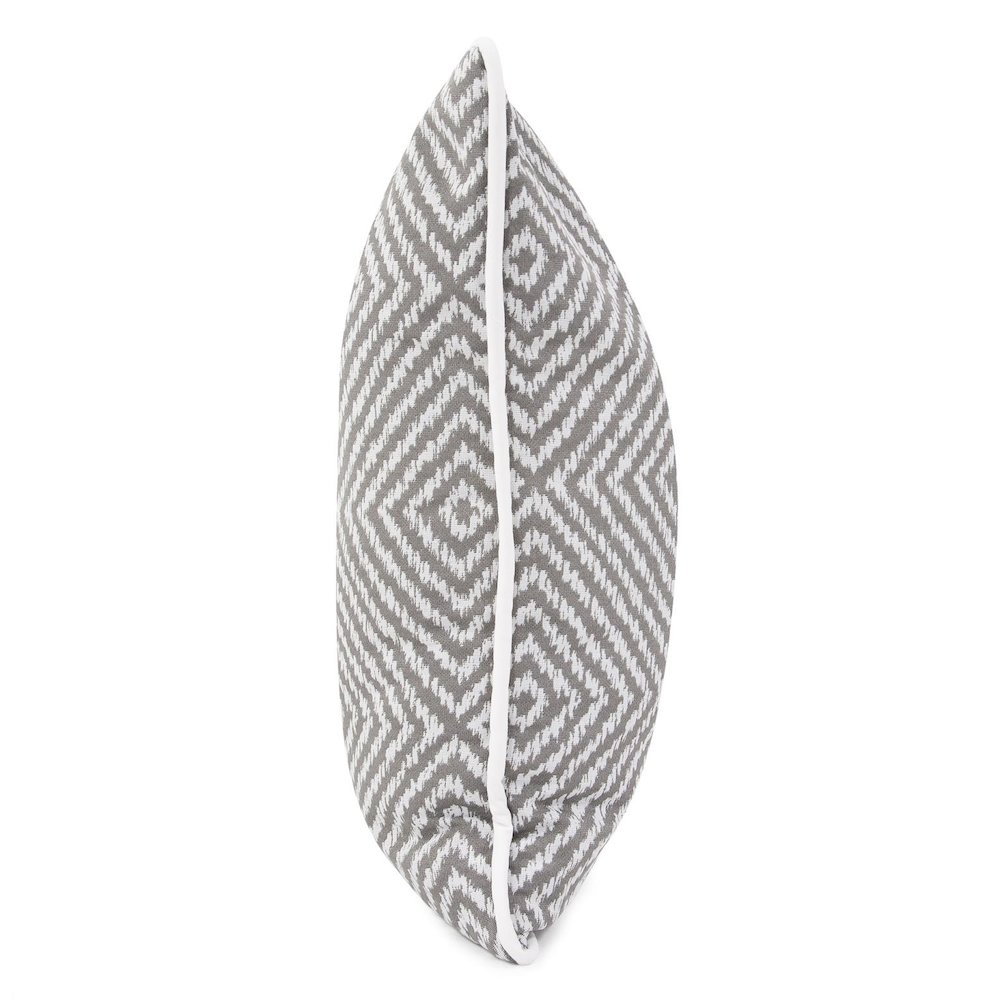 24 x 24 Outdoor Pillow Helm Pewter- Poly Insert. Picture 3