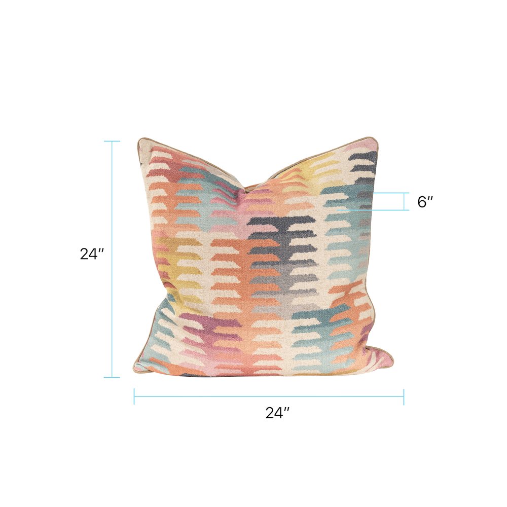 Navajo Multi 24x24 Down Filled Pillow. Picture 5