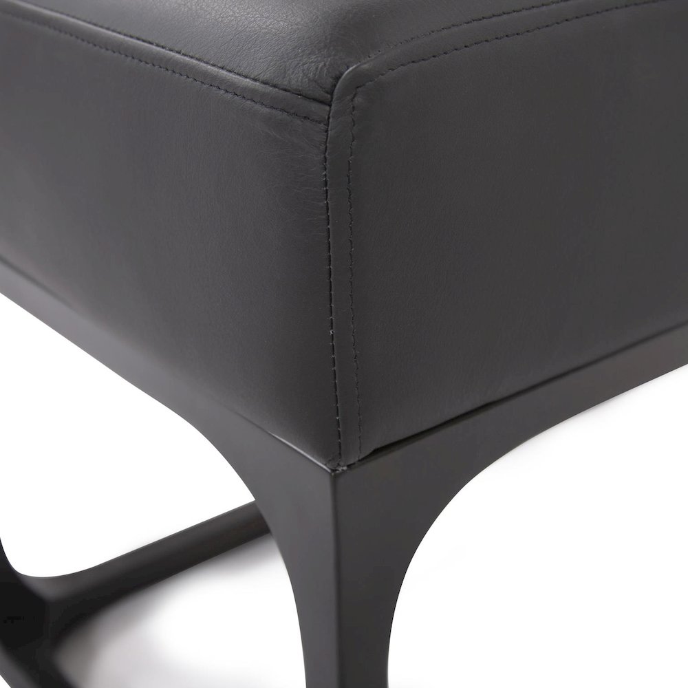 Roma Leather Bench. Picture 4