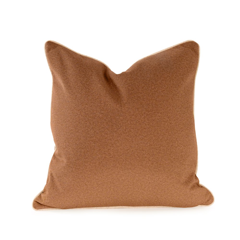 Qiviut Brown 20x20 Poly Filled Pillow. Picture 1
