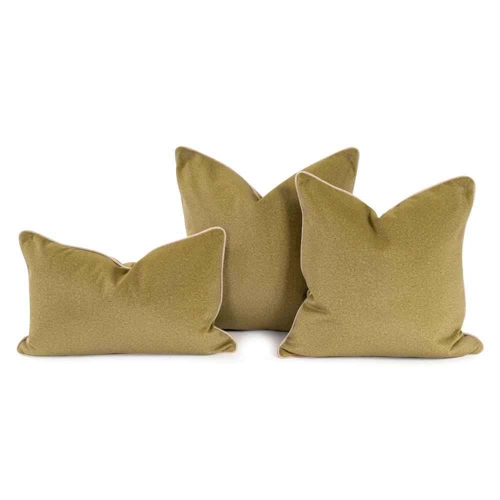 Qiviut Green 24x24 Down Filled Pillow. Picture 3