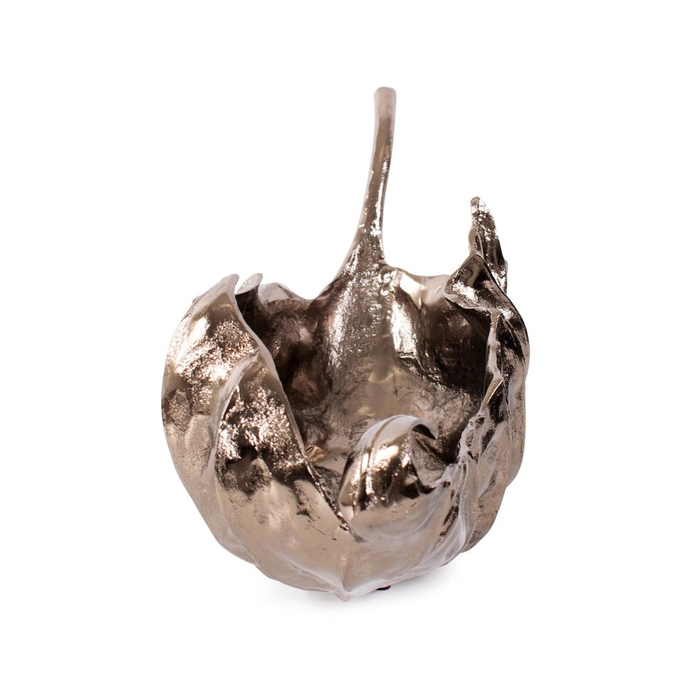 Aspen Leaf Cast Aluminum Bowl. Picture 4