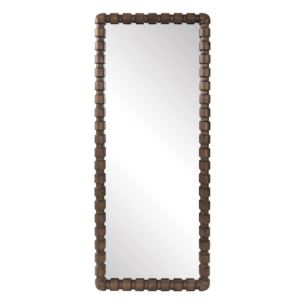 Wooden Bobbin Dressing Mirror. Picture 1