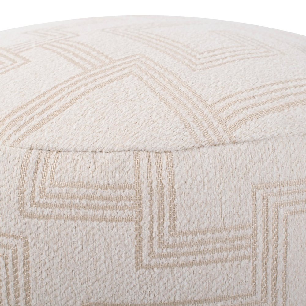 Short Indoor/Outdoor Pouf Syros Natural. Picture 4