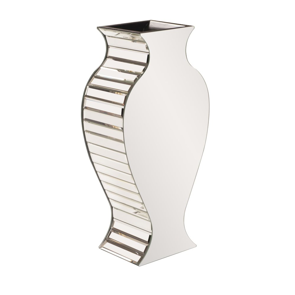 Howard Elliott Rounded Mirrored Vase - Small. Picture 1