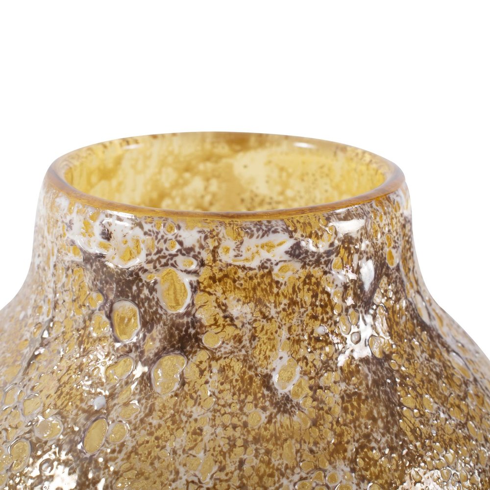 Zynsky Art Glass in Soft Amber- Short. Picture 5