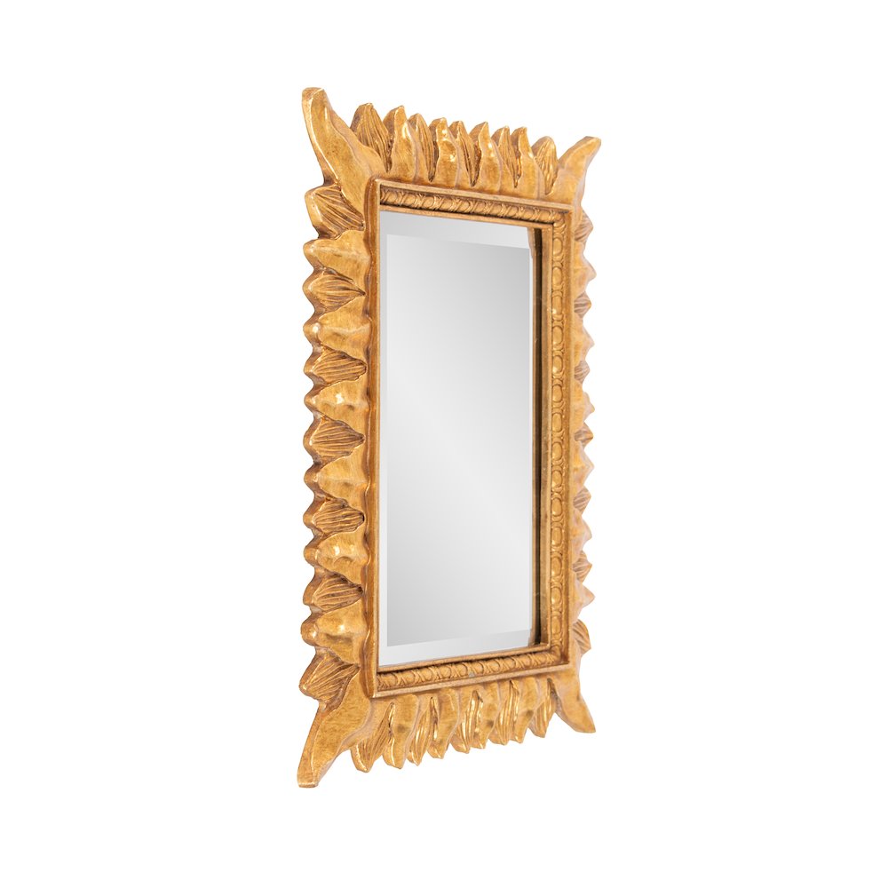 French D' Amboise Collection of Gold Petite Mirrors- Rectangular. Picture 5