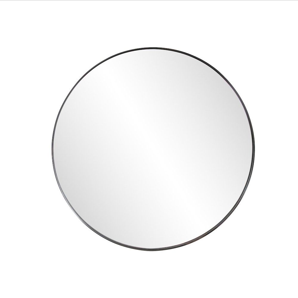 Stainless Steel Round Mirror. Picture 1
