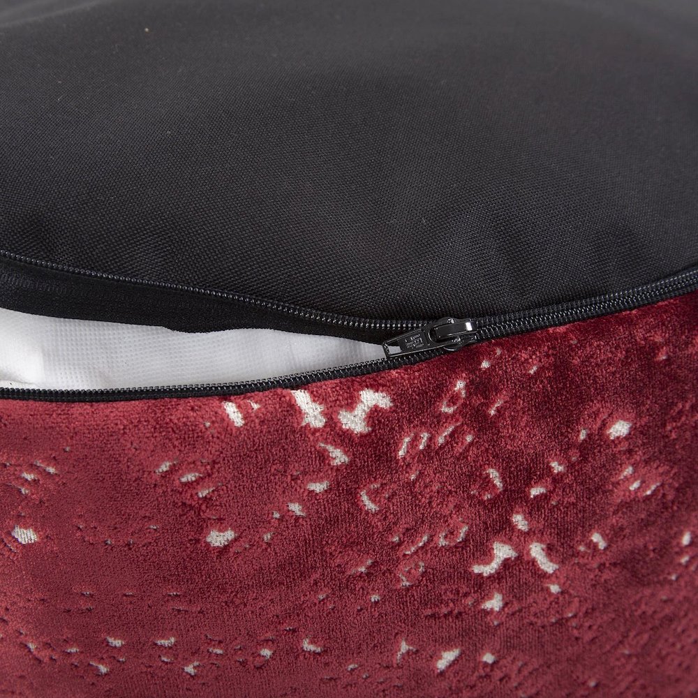 Round Foot Pouf Pisani Ruby. Picture 4